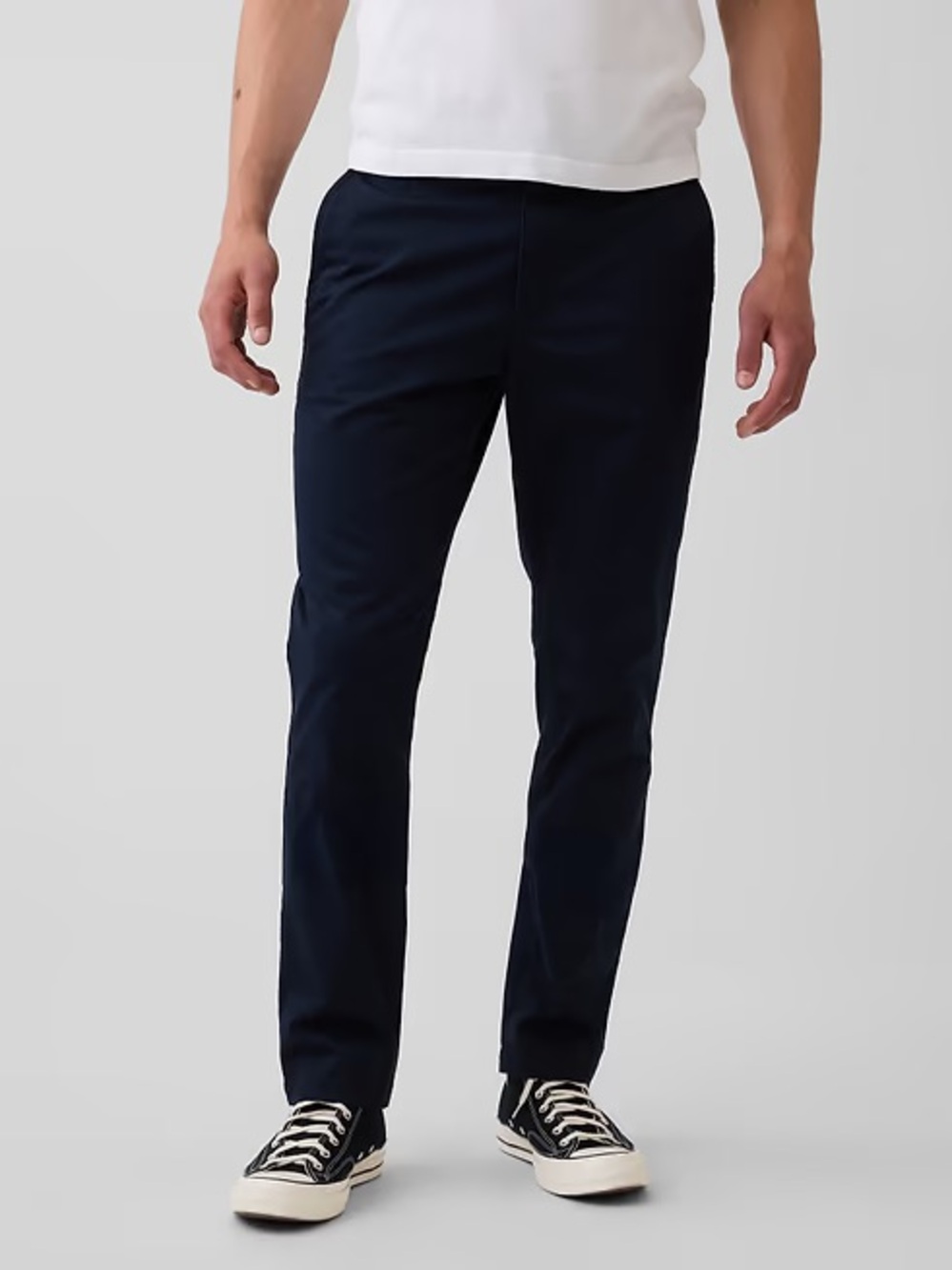 GAP Men's Dark Navy Chinos - Straight Slim Fit